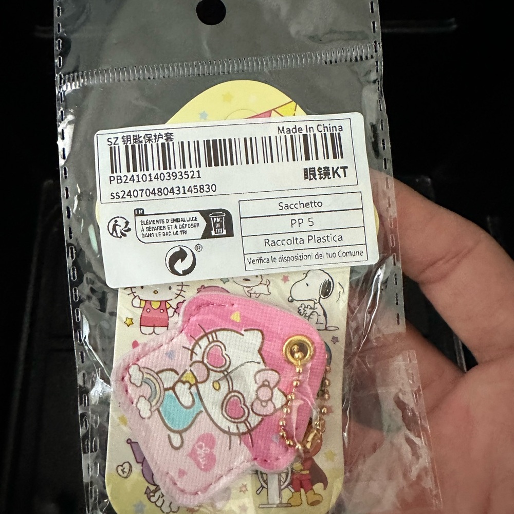 Hello Kitty Pink and White Key Card Holder